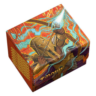 Ultimate Guard Sidewinder 100+ Xenoskin Deck-Box mit Magic: The Gathering "Aetherdrift" Design.