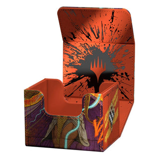 Ultimate Guard Sidewinder 100+ Xenoskin Deck-Box, Magic: The Gathering "Aetherdrift" Design, geöffnet.