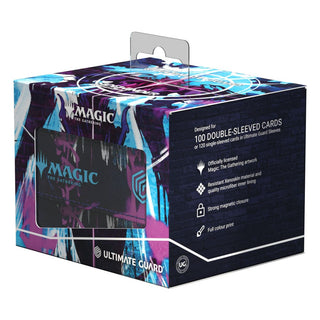 Ultimate Guard Sidewinder 100+ Xenoskin Deck-Box für Magic: The Gathering, Aetherdrift Design, fasst 100 Karten.