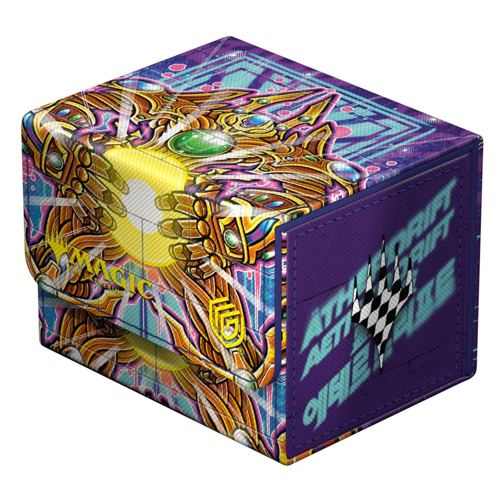 Ultimate Guard Sidewinder 100+ Xenoskin Deck-Box mit Magic: The Gathering "Aetherdrift" Design, Solar Gearhulk Motiv.