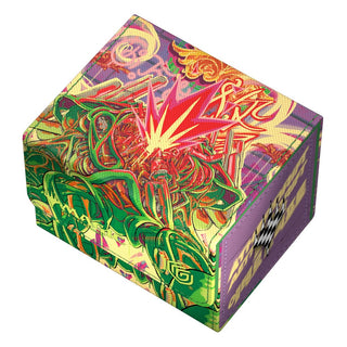 Bunte Ultimate Guard Sidewinder 100+ Xenoskin Deck-Box mit "Aetherdrift" Design für Magic: The Gathering.