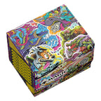 Bunte Ultimate Guard Sidewinder 100+ Xenoskin Deck-Box mit Magic: The Gathering "Aetherdrift" Design.