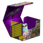 Ultimate Guard Sidewinder 100+ Xenoskin Aetherdrift Deck-Box, buntes Design, offen, Magic: The Gathering.