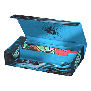 Ultimate Guard Omnihive 1000+ Xenoskin, blau, mit MTG Aetherdrift-Design, offene Kartenbox.