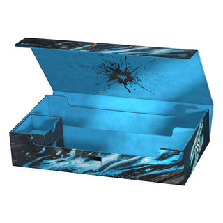 Ultimate Guard Omnihive 1000+ Xenoskin, blaues Magic: The Gathering Aetherdrift Design, offene Aufbewahrungsbox.