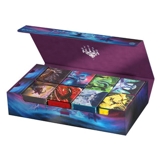 Ultimate Guard Omnihive 1000+ Xenoskin Deck-Box mit Magic: The Gathering Geisterdrachen-Design, geöffnet.