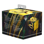 Ultimate Guard Sidewinder 100+ Xenoskin Magic: The Gathering Box mit Dragonstorm-Design, gelb-schwarz, für 100 Karten.