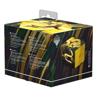 Ultimate Guard Sidewinder 100+ Xenoskin Magic: The Gathering Box mit Dragonstorm-Design, gelb-schwarz, für 100 Karten.