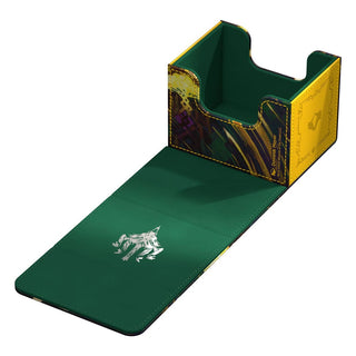 Ultimate Guard Sidewinder 100+ Kartenbox, Xenoskin, grün-gelb, offen, für Magic: The Gathering, Eerie Ultimatum Design.