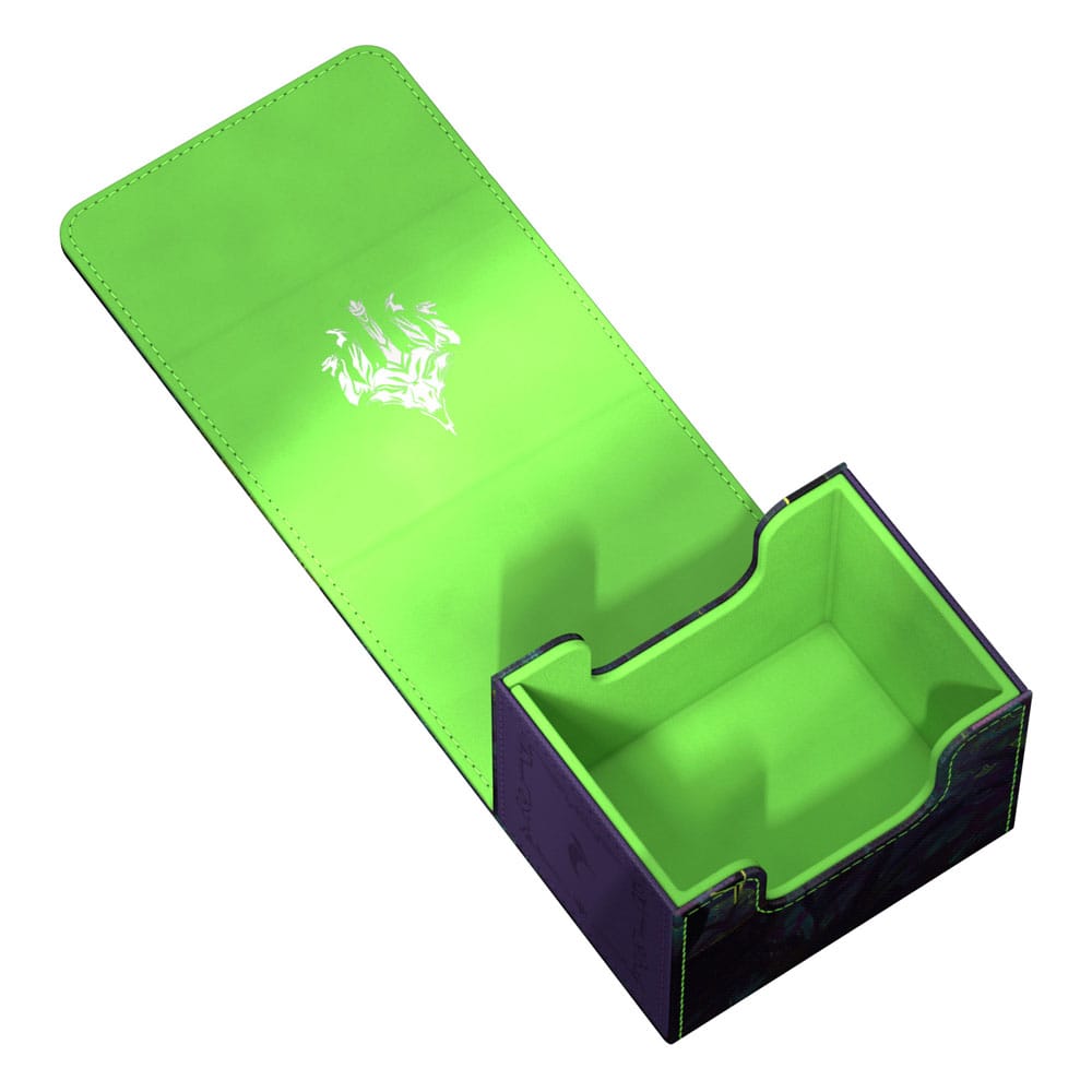 Ultimate Guard Sidewinder 100+ Xenoskin Kartenbox, grün, offen, für 100+ Karten, Magic: The Gathering Design.