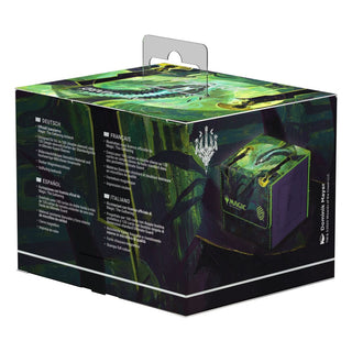 Ultimate Guard Sidewinder 100+ Xenoskin Magic: The Gathering Box, grün, mit Drachenmotiv.