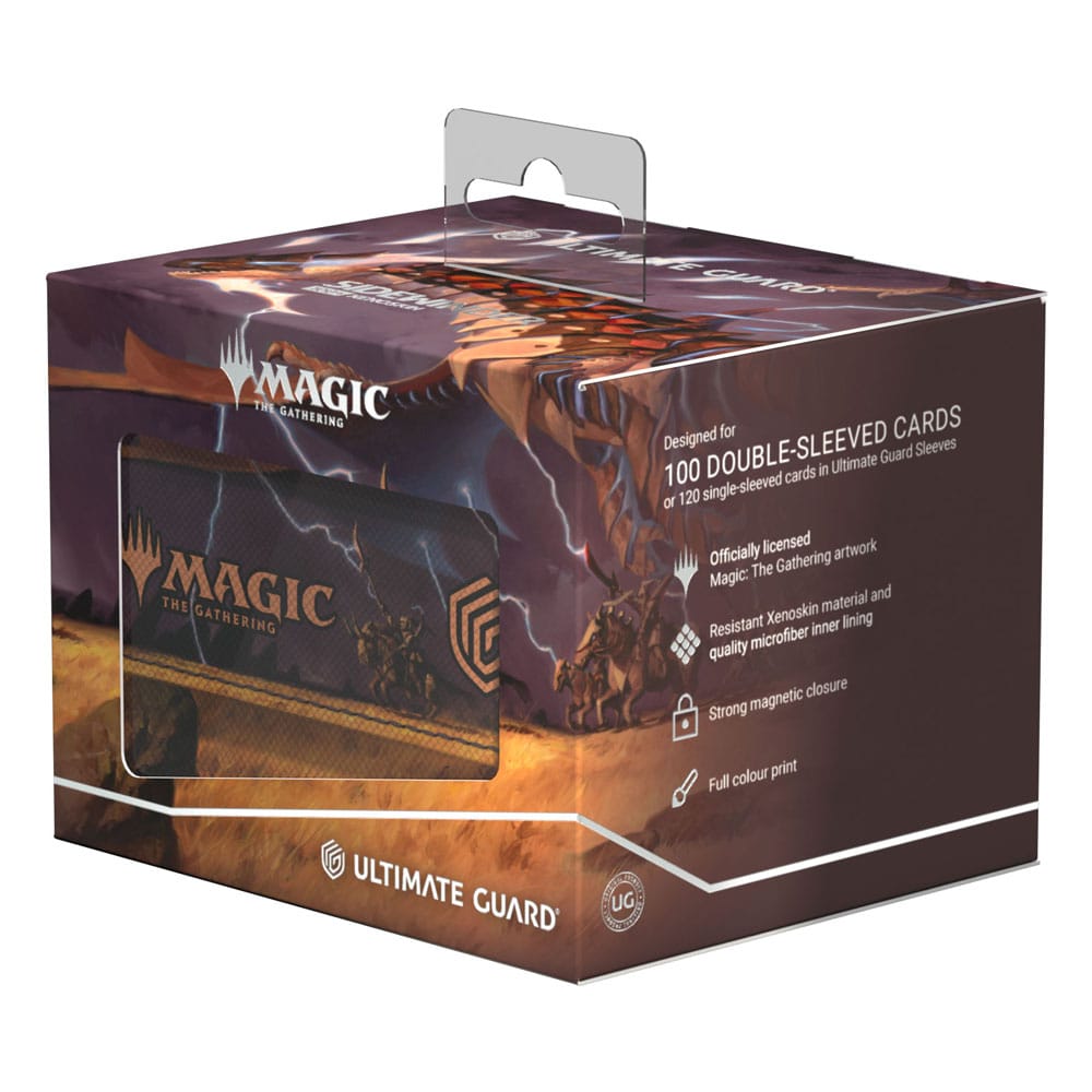 Ultimate Guard Sidewinder 100+ Xenoskin Box mit Magic: The Gathering Artwork, geeignet für 100 doppelt gesleevte Karten.