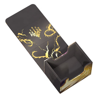 Ultimate Guard Sidewinder 100+ Xenoskin Magic: The Gathering Box mit goldener Prägung und offenem Deckel.