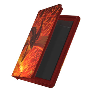 Ultimate Guard Zipfolio 360 Xenoskin mit Magmatic Hellkite-Design, Sammelkartenordner mit Reißverschluss.