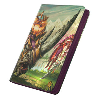 Ultimate Guard Zipfolio 360 Xenoskin mit "Tarkir: Dragonstorm" Design, zeigt Skirmish Rhino, Sammelkartenordner.