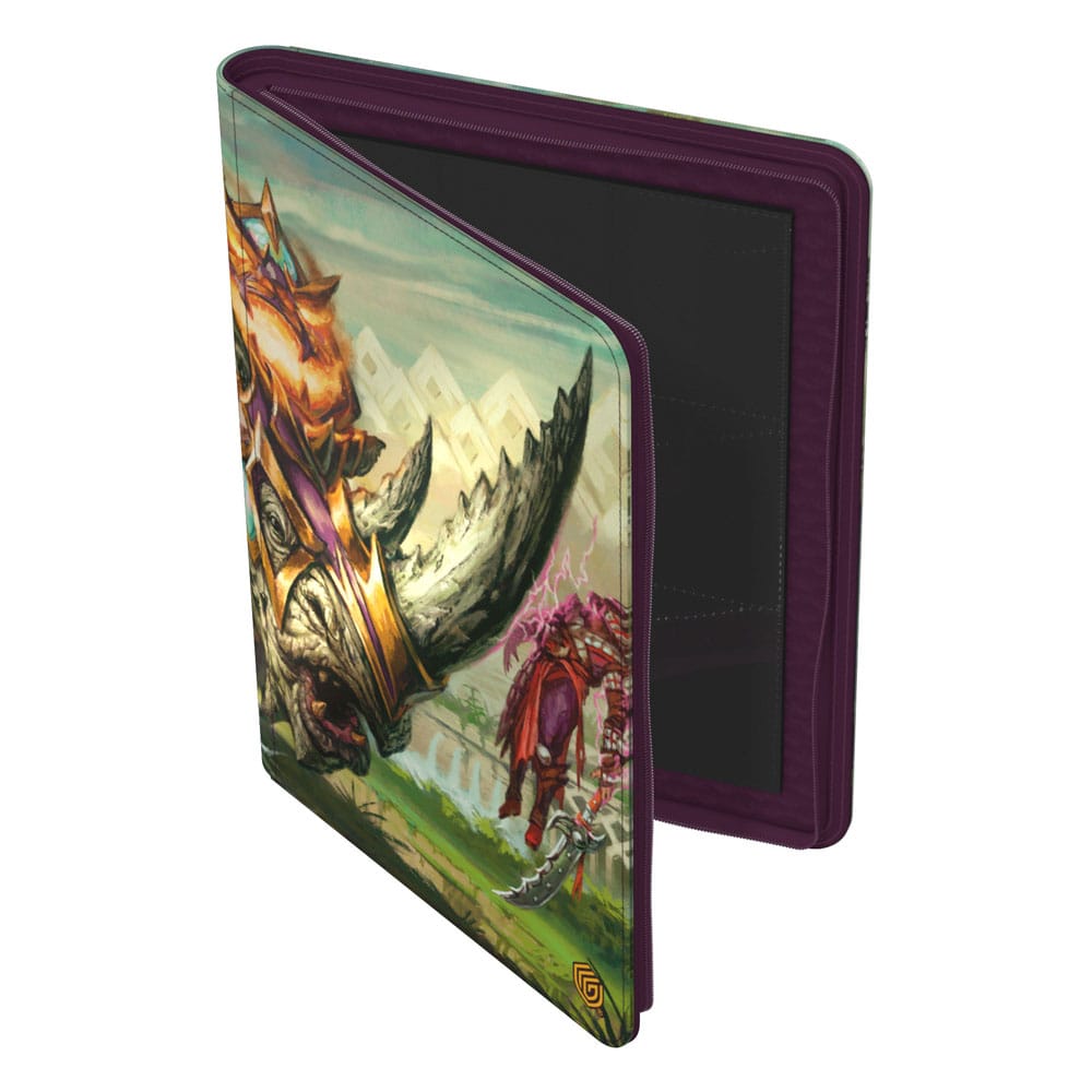 Ultimate Guard Zipfolio 360 Xenoskin mit Magic: The Gathering "Tarkir: Dragonstorm" Design, Skirmish Rhino Cover.