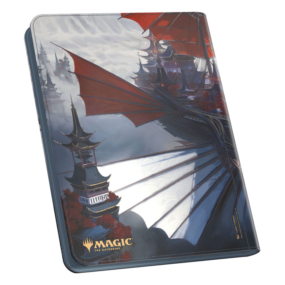 Ultimate Guard Zipfolio 360 Xenoskin mit Magic: The Gathering "Tarkir: Dragonstorm" Design, zeigt mystisches Kloster.