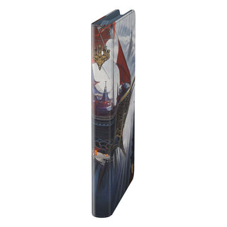 Ultimate Guard Zipfolio 360 Xenoskin Sammelkartenordner mit "Tarkir: Dragonstorm" Design, seitliche Ansicht.