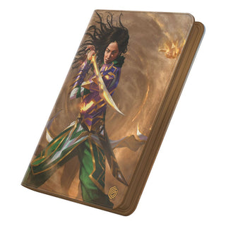 Ultimate Guard Zipfolio 360 Xenoskin mit Fantasy-Kriegerin und Drachenmotiv, ideal für Magic: The Gathering Karten.