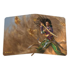 Ultimate Guard Zipfolio 360 Xenoskin mit Magic: The Gathering "Tarkir: Dragonstorm"-Design, zeigt Kriegerin mit Schwert.