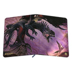 Ultimate Guard Zipfolio 360 Xenoskin mit Magic: The Gathering "Tarkir: Dragonstorm" Design, zeigt Feral Deathgorger.