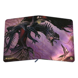 Ultimate Guard Zipfolio 360 Xenoskin mit Magic: The Gathering "Tarkir: Dragonstorm" Design, zeigt Feral Deathgorger.