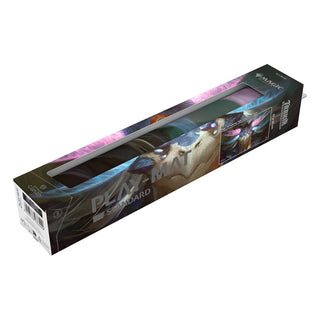 Magic: The Gathering Play-Mat "Tarkir: Dragonstorm" von Ultimate Guard in Verpackung.