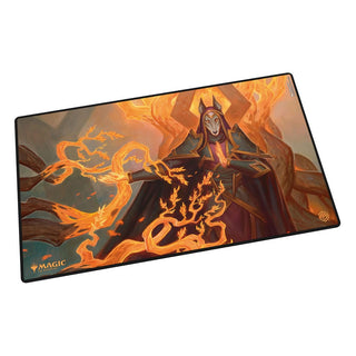 Magic: The Gathering Play-Mat mit Abzan Devotee Artwork, Ultimate Guard, 61x35 cm, Tarkir: Dragonstorm Edition.