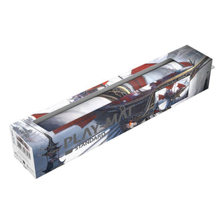 Verpackung der Ultimate Guard Play-Mat "Tarkir: Dragonstorm" mit Mystic Monastery Artwork.