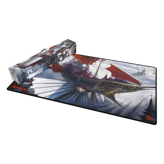 Magic: The Gathering Play-Mat "Tarkir: Dragonstorm" von Ultimate Guard, zeigt ein mystisches Kloster.