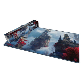 Ultimate Guard Play-Mat mit "Tarkir: Dragonstorm" Motiv, zeigt Cori Mountain Monastery, 61x35 cm, Magic: The Gathering.