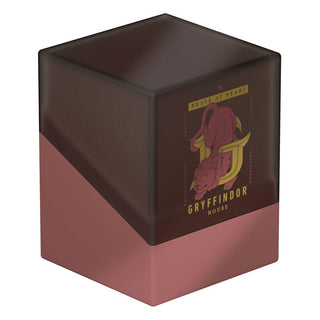Ultimate Guard Boulder 100+ Deck-Box, Gryffindor-Design, Harry Potter, robust, braun-rot, mit Gryffindor-Löwenmotiv.