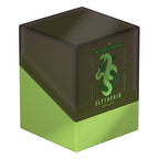 Ultimate Guard Boulder 100+ Deck-Box, Slytherin-Design, grün-schwarz, Harry Potter-Motiv, für Kartenaufbewahrung.