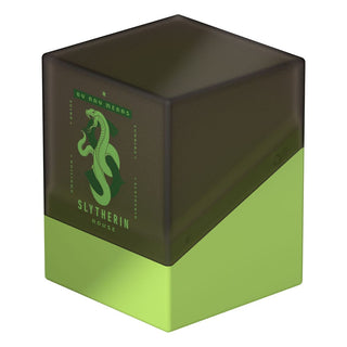Ultimate Guard Boulder 100+ Deck-Box, Slytherin-Design, grün-schwarz, Harry Potter Edition.