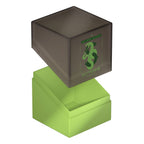 Ultimate Guard Boulder 100+ Deck-Box Slytherin, geöffnet, grün-schwarzes Design mit Slytherin-Logo.