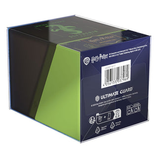 Ultimate Guard Boulder 100+ Slytherin Deck-Box, Harry Potter Design, grün-schwarz, stabile Kartenaufbewahrung.