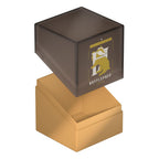 Ultimate Guard Boulder 100+ Deck-Box, Hufflepuff Design, geöffnet, für Kartenaufbewahrung, Harry Potter Thema.
