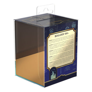 Ultimate Guard Boulder 100+ Hufflepuff Deck-Box, Harry Potter Design, stabile Kartenbox in Verpackung.