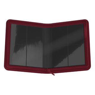 Offenes Ultimate Guard Zipfolio 160 Xenoskin Harry Potter Gryffindor Sammelalbum mit leeren Kartenfächern.
