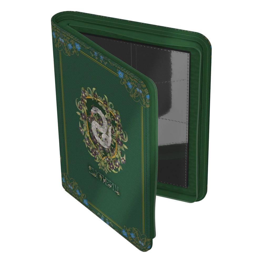 Grünes Harry Potter Slytherin Zipfolio 160 Xenoskin Sammelkartenalbum von Ultimate Guard.
