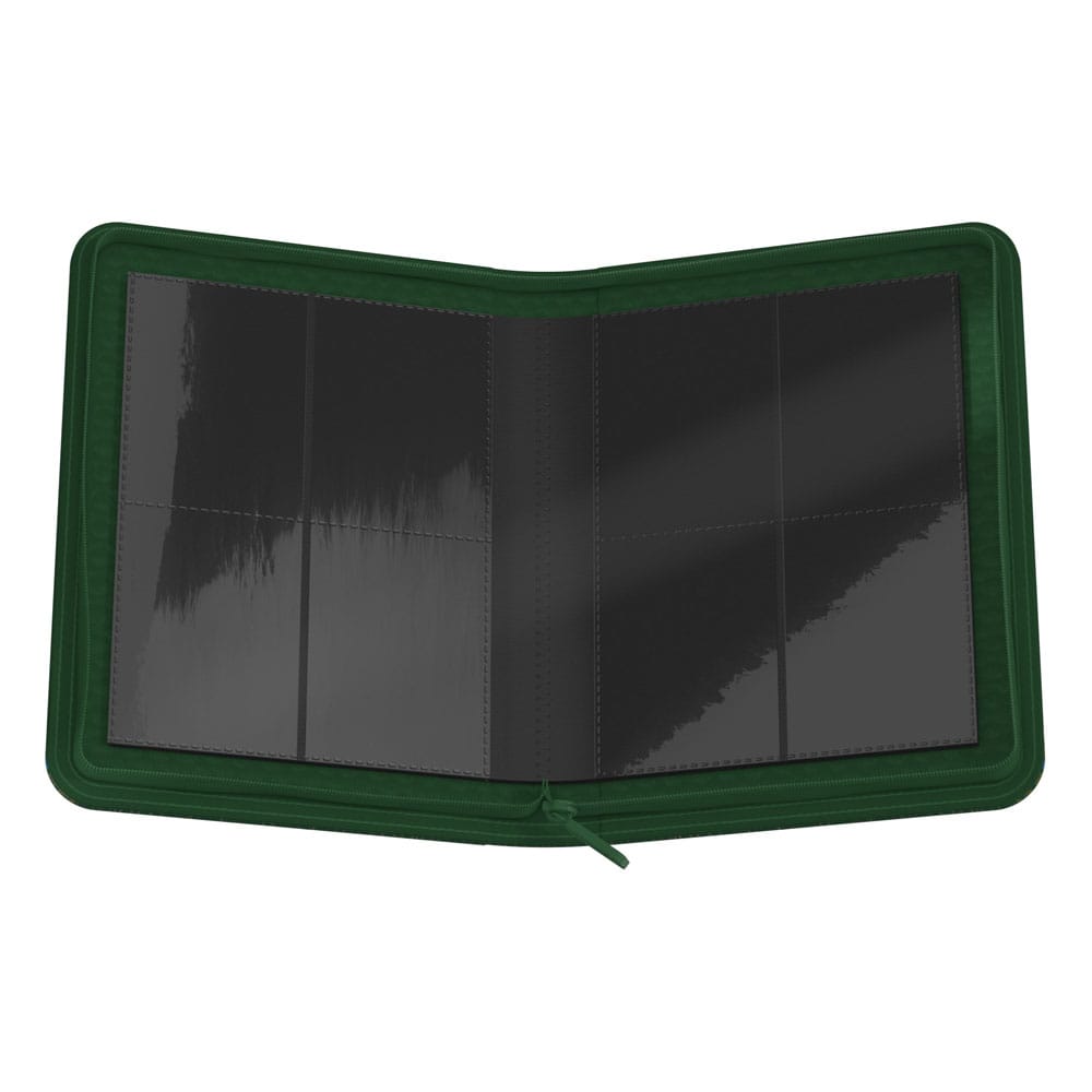 Offenes Ultimate Guard Zipfolio 160 Xenoskin in Grün, Sammelkartenalbum für Slytherin-Fans.