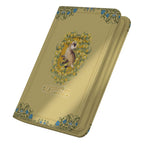 Ultimate Guard Zipfolio 160 Xenoskin Hufflepuff Sammelkartenalbum, gelb mit Dachs-Design.