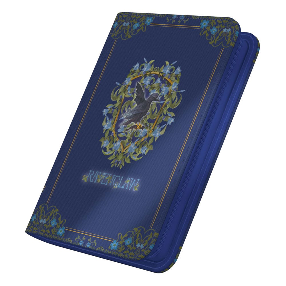 Ultimate Guard Zipfolio 160 Xenoskin Harry Potter Ravenclaw Sammelkartenalbum, blau mit Wappen.