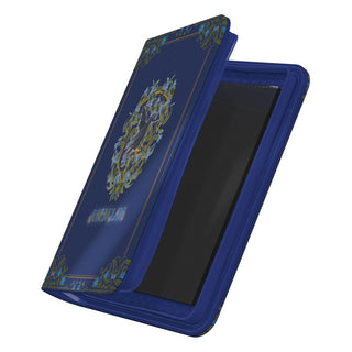 Harry Potter Zipfolio 160 Xenoskin, blau mit Ravenclaw-Design, offen, von Ultimate Guard.