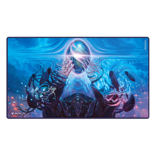 Magic: The Gathering Play-Mat "Edge of Eternities" von Ultimate Guard, 61x35 cm, blaues Fantasy-Artwork.