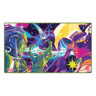 Magic: The Gathering Play-Mat mit Haliya und Tezzeret Artwork, 61x35 cm, rutschfest.