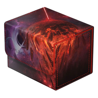 Ultimate Guard Sidewinder 100+ Xenoskin Deck-Box mit feurigem Planeten-Design für Magic: The Gathering.