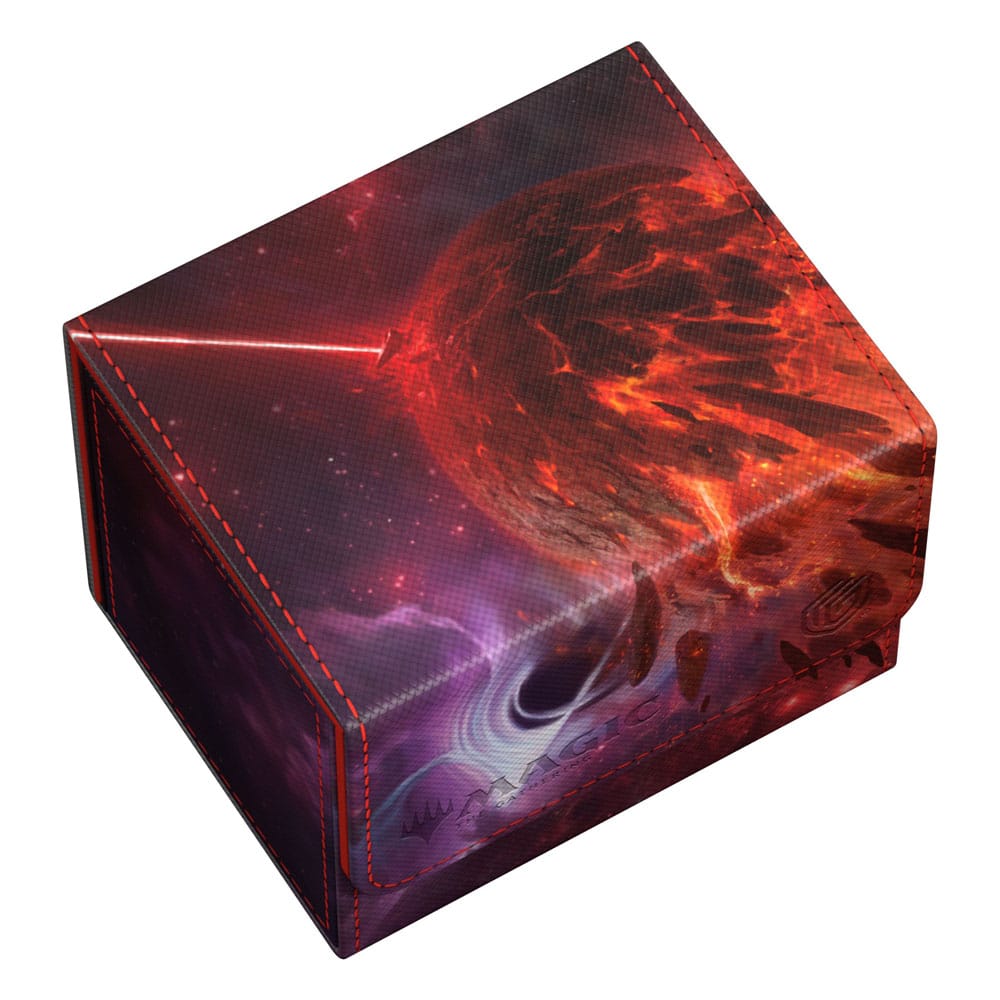 Ultimate Guard Sidewinder 100+ Xenoskin Deck-Box mit galaktischem Design, passend für 100 doppelt gesleevte Karten.