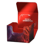 Ultimate Guard Sidewinder 100+ Xenoskin Deck-Box, rot mit "Edge of Eternities"-Design, offen, für Magic: The Gathering.