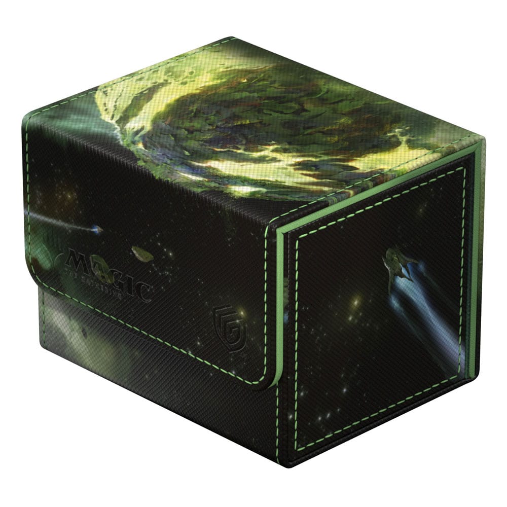 Ultimate Guard Sidewinder 100+ Xenoskin Deck-Box mit grünem "Hissing Quagmire"-Design für Magic: The Gathering.